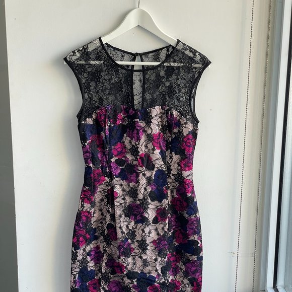 French Connection floral and lace sheath dress - Picture 6 of 6